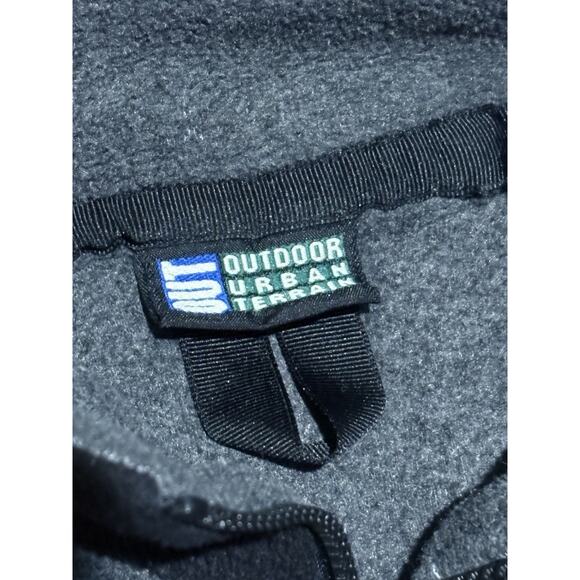 Outdoor Urban Terrain Men's Gray Fleece 1/4 Zip Pullover Sweater w/ Pockets, XL - Picture 5 of 5